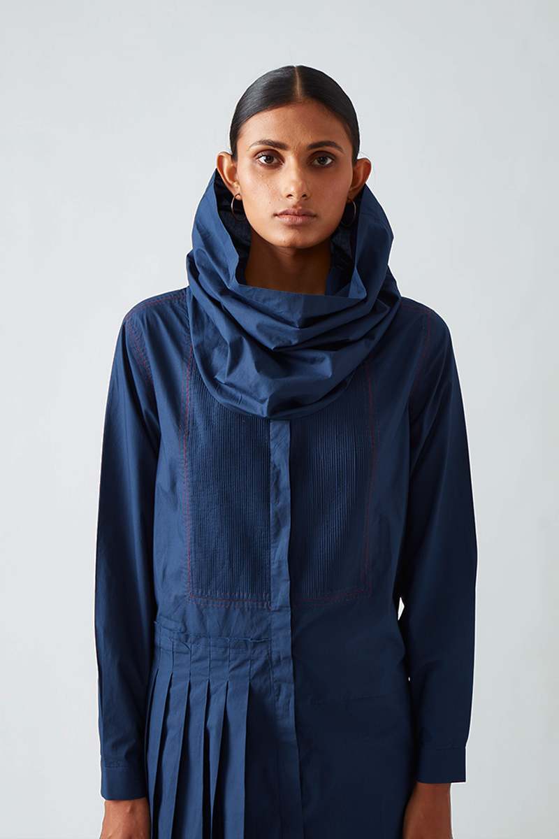 Antela Cowl Neck Dress
