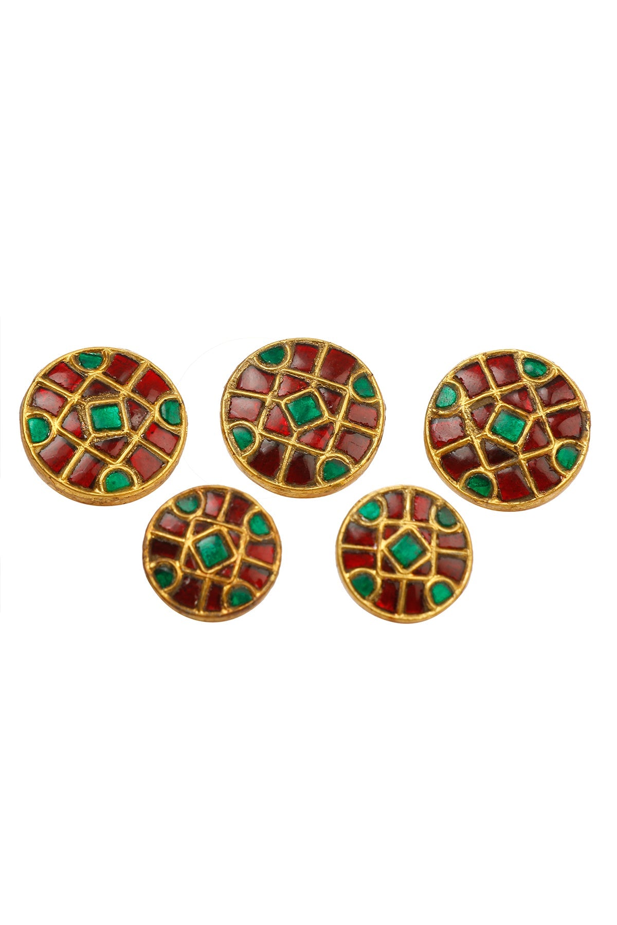 Garnet Button Set