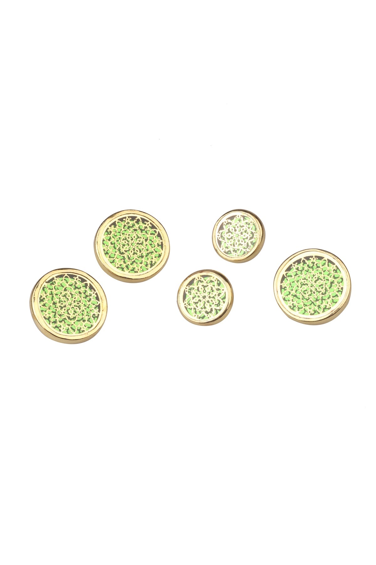 Green Jaal Button Set