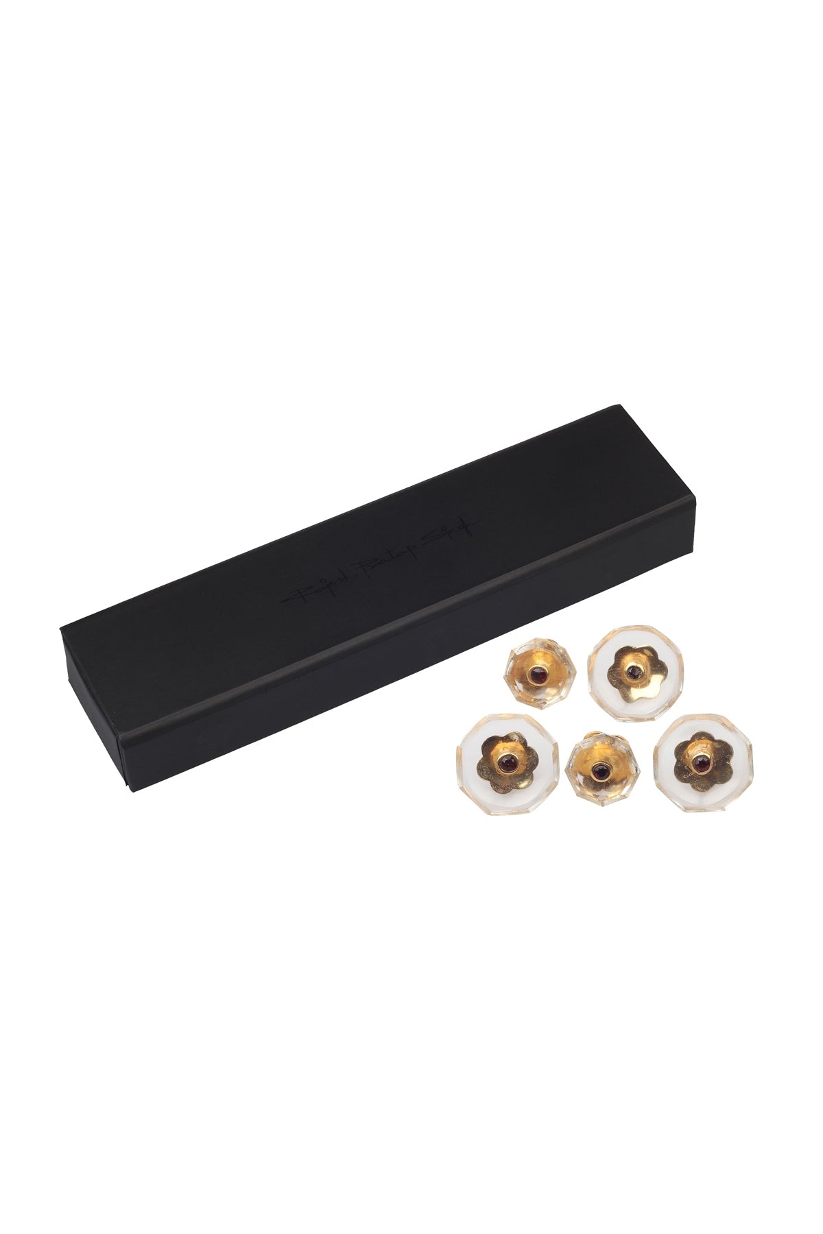 Crystal Octagon Buttons