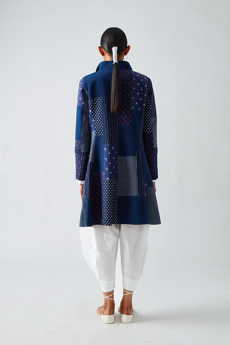 Dabi Patchwork Overlay Jacket