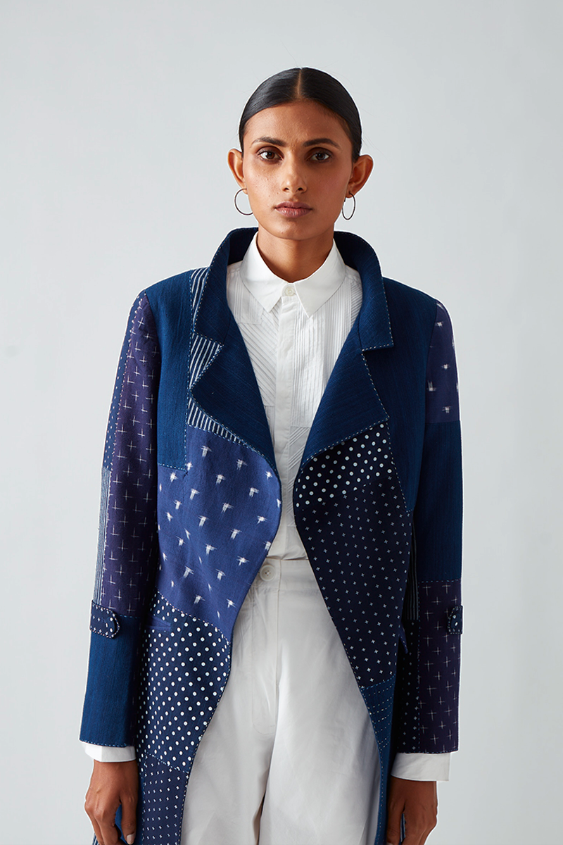 Dabi Patchwork Overlay Jacket