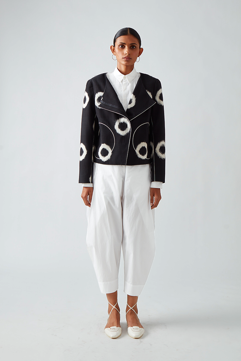 Beelka Polka Ikat Jacket
