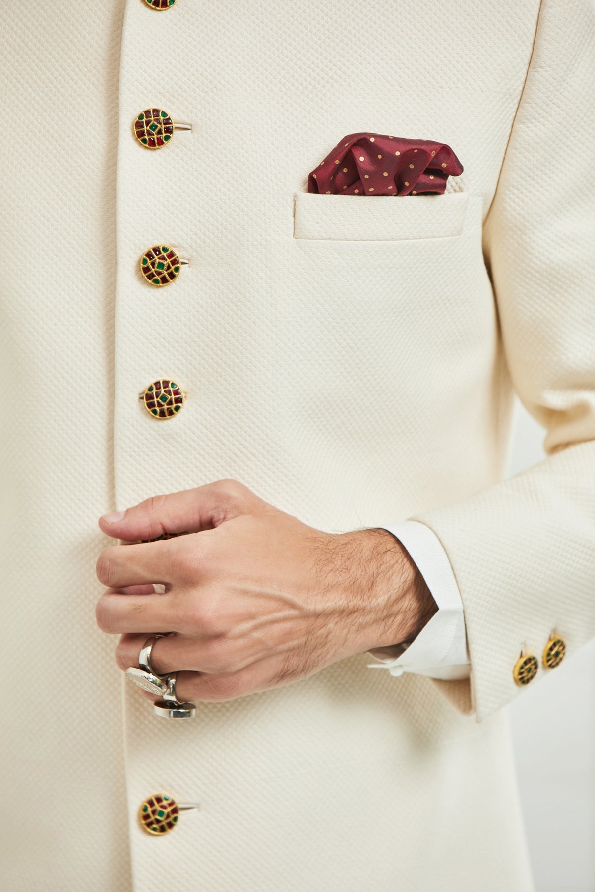 Dhami Quilted Sherwani