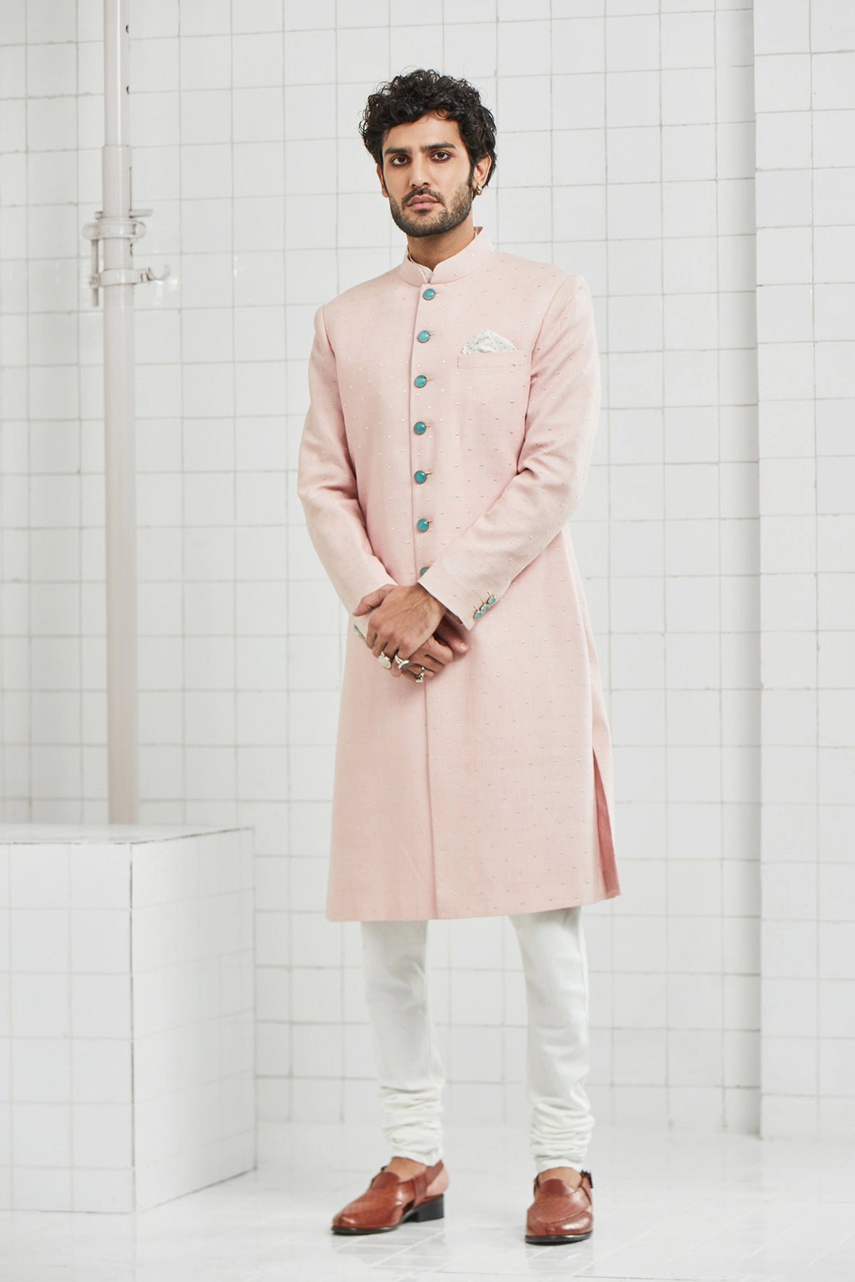 Bhomya Zari Embroidered Sherwani