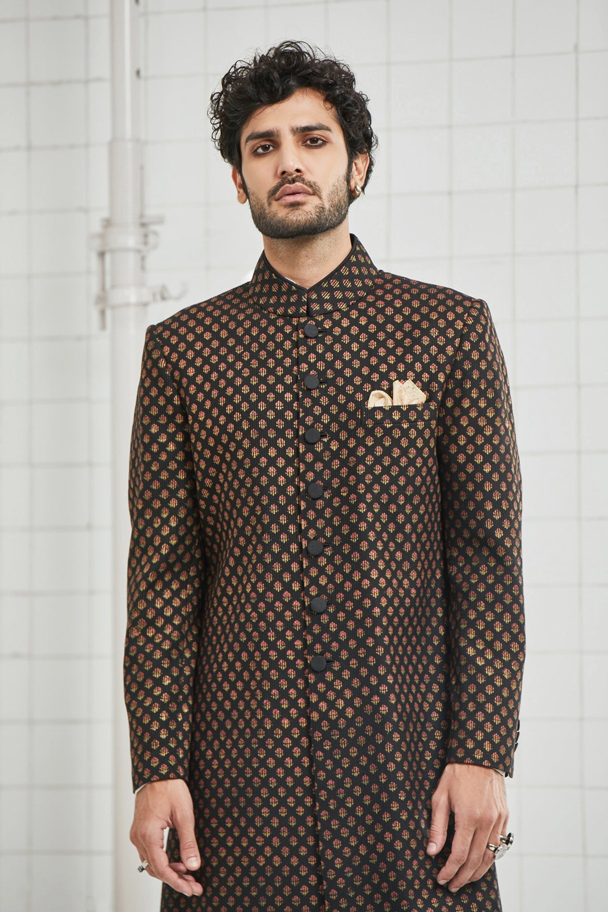 Chhitroli Textured Sherwani