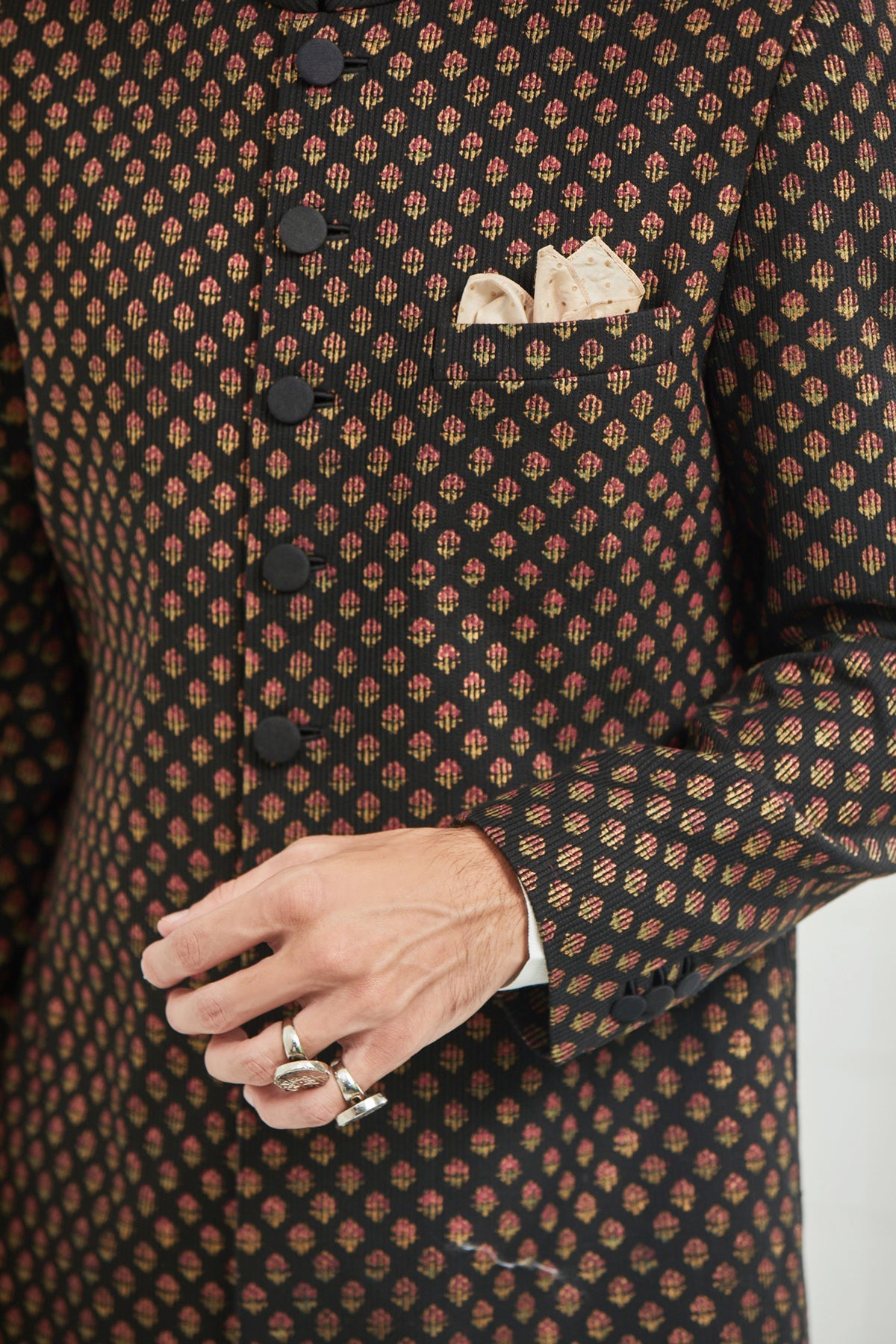 Chhitroli Textured Sherwani