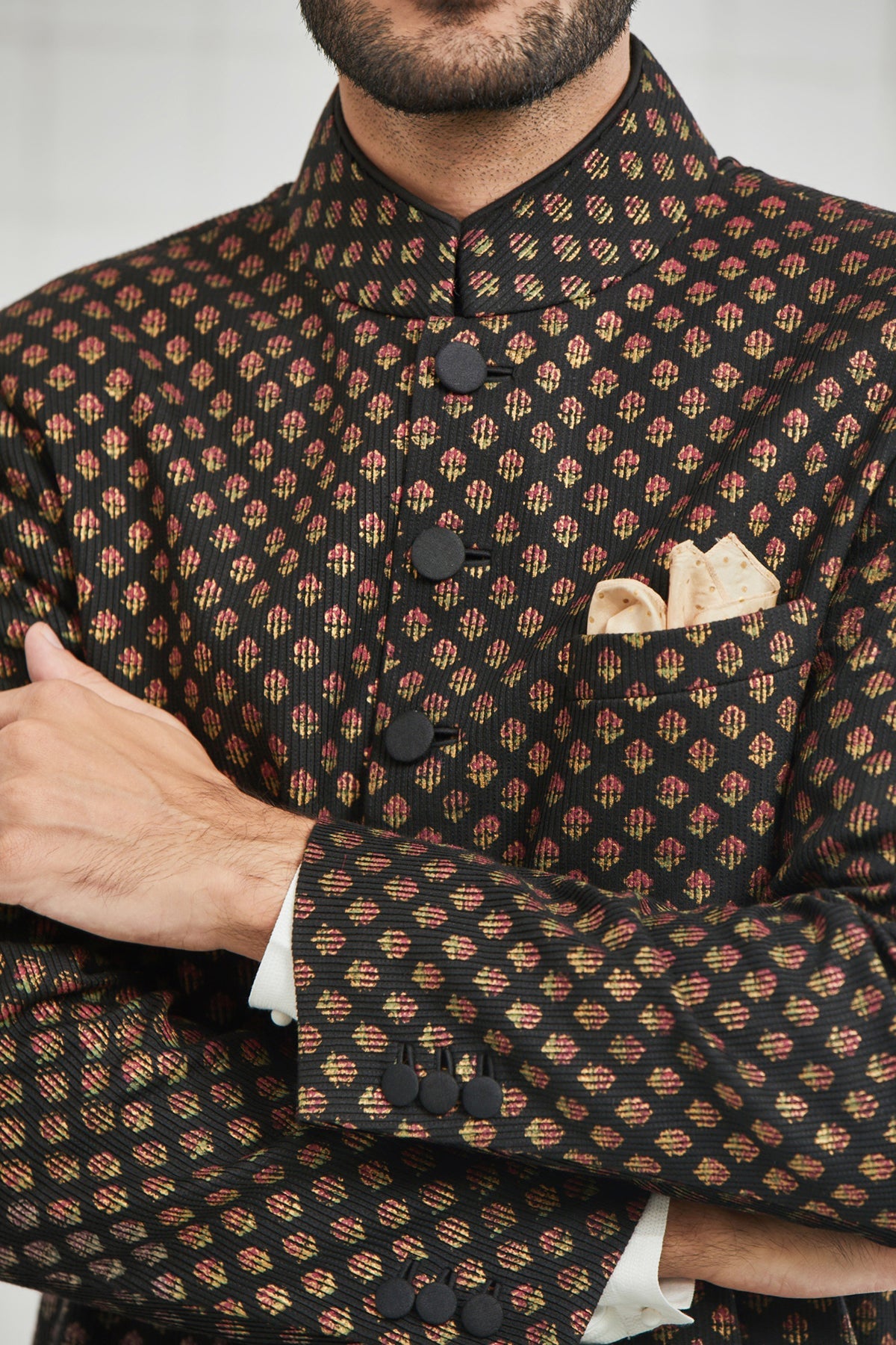 Chhitroli Textured Sherwani
