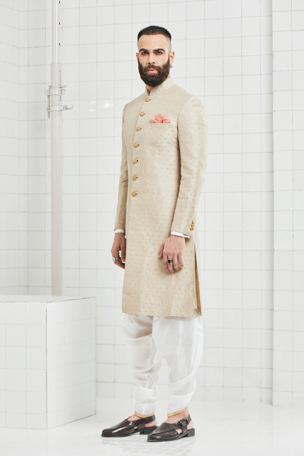 Bhomya Zari Embroidered Sherwani