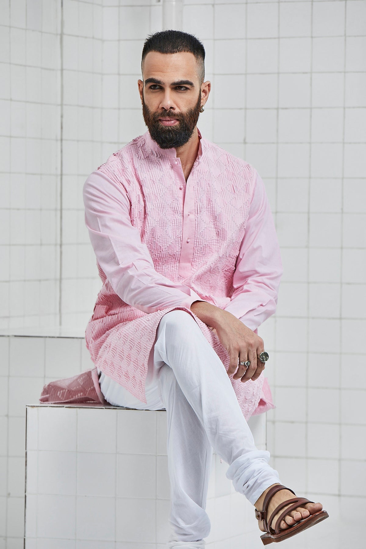 Balotra Textured Kurta Set
