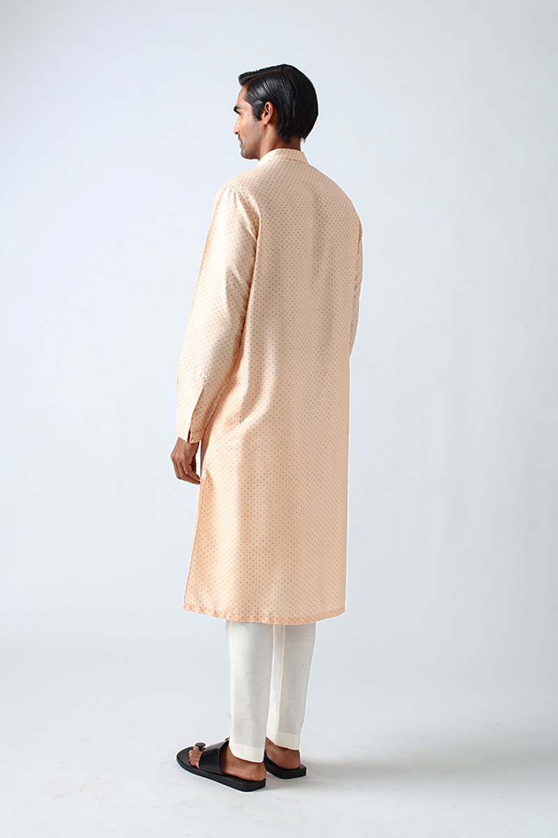 Dhadhu Pintuck Block Print Kurta Set