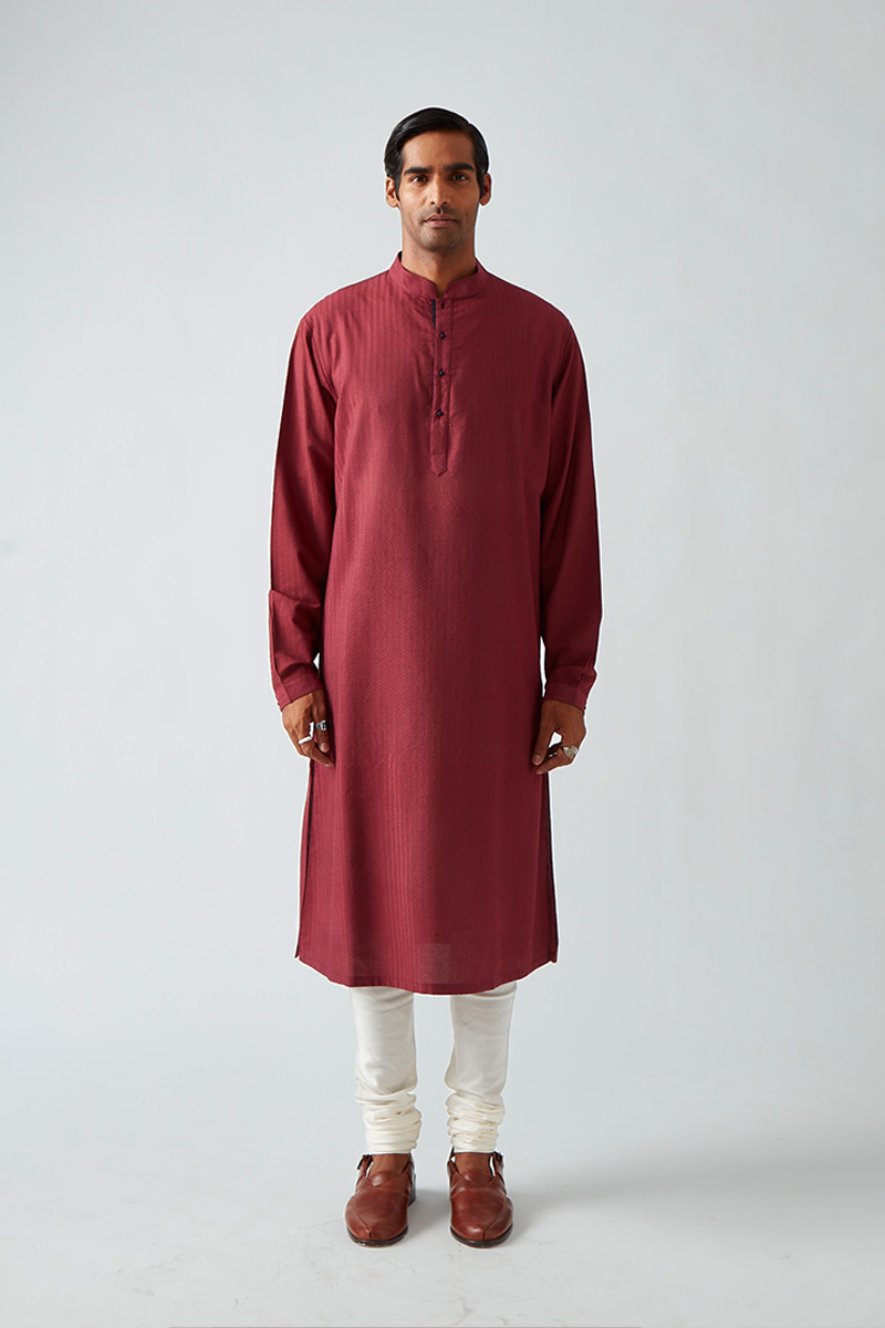 Bilaspura Chevron Quilting Kurta Set