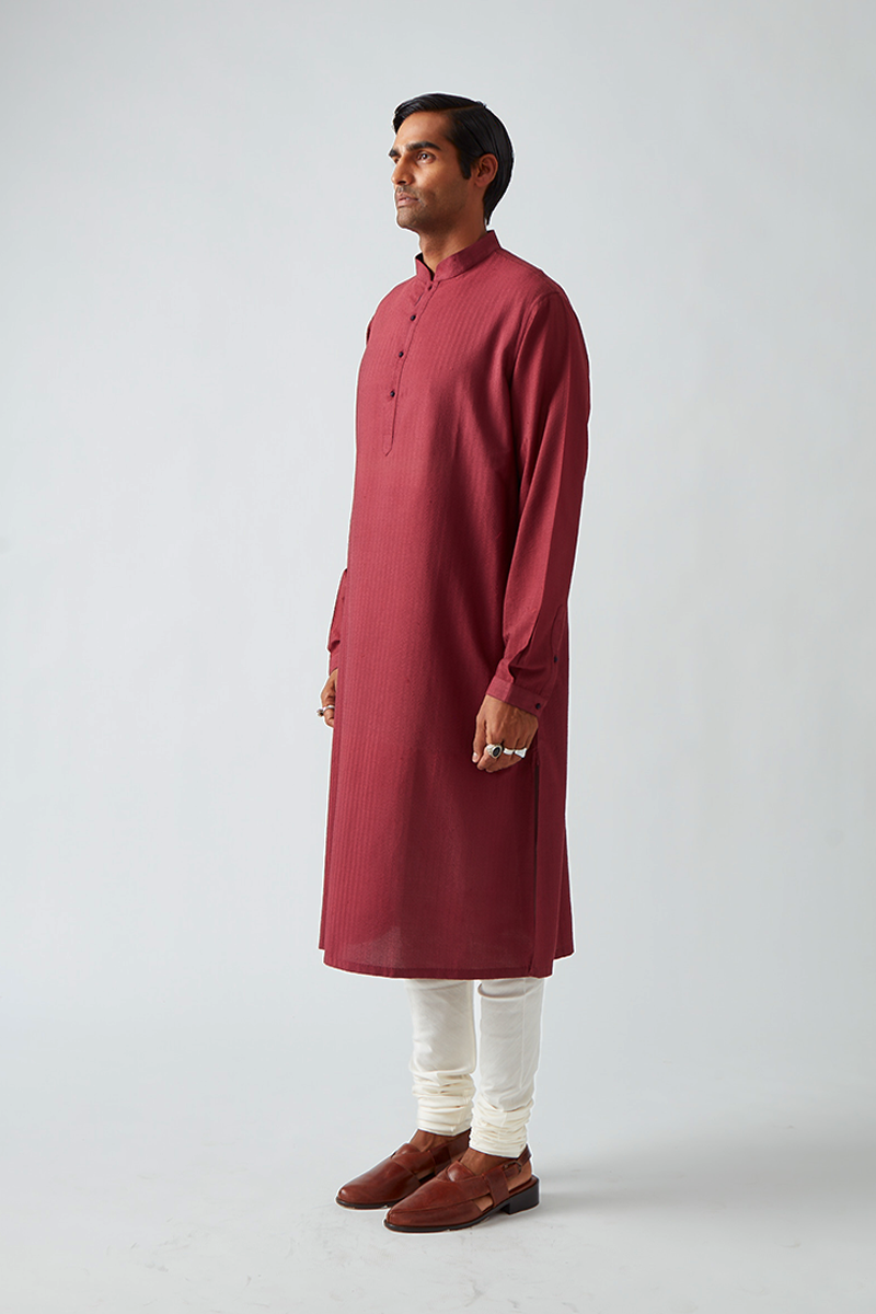 Bilaspura Chevron Quilting Kurta Set