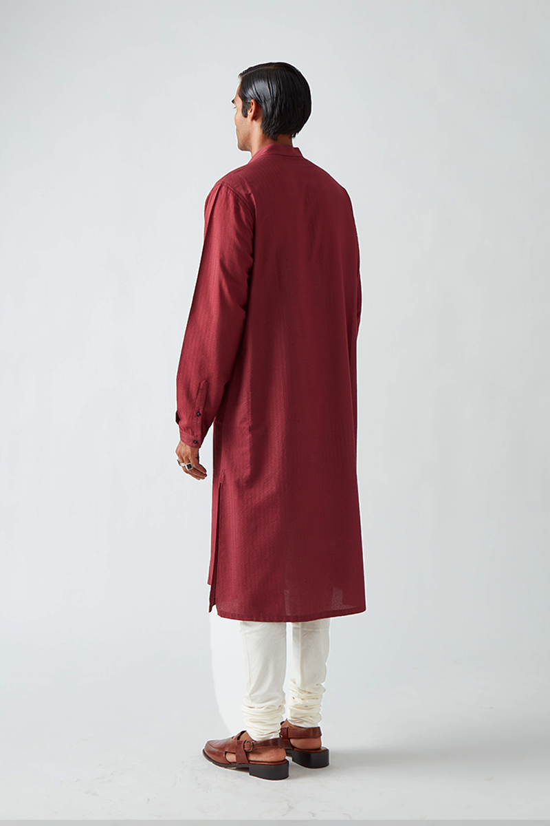 Bilaspura Chevron Quilting Kurta Set