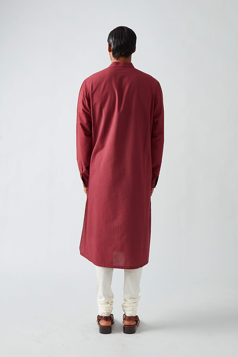 Bilaspura Chevron Quilting Kurta Set