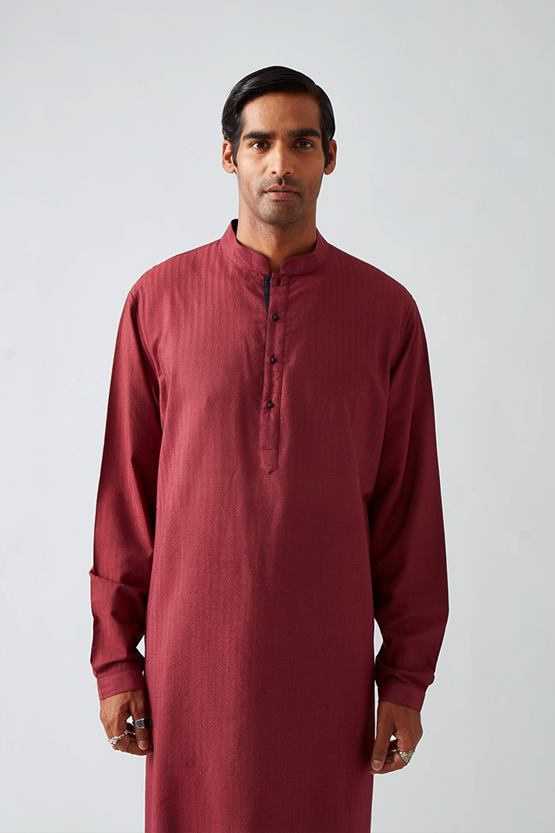 Bilaspura Chevron Quilting Kurta Set