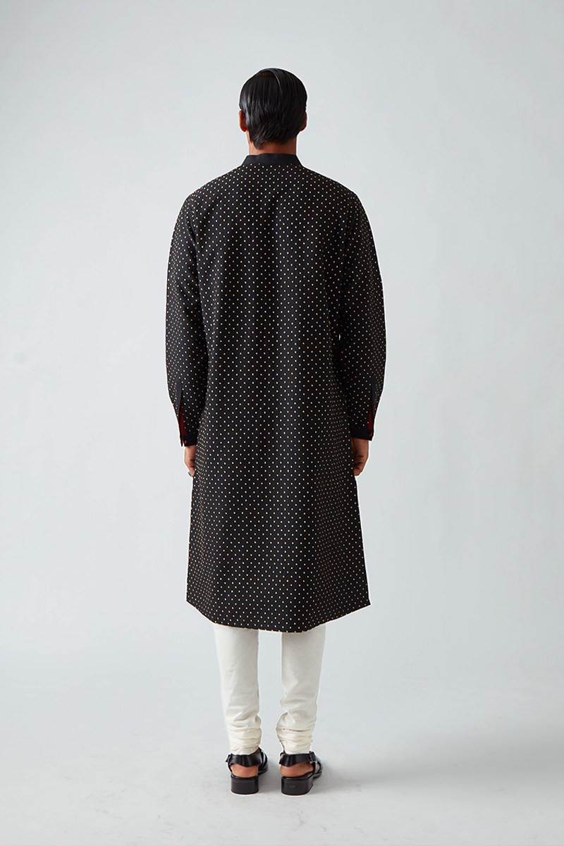 Sotwara Pintuck Embroidery Kurta Set