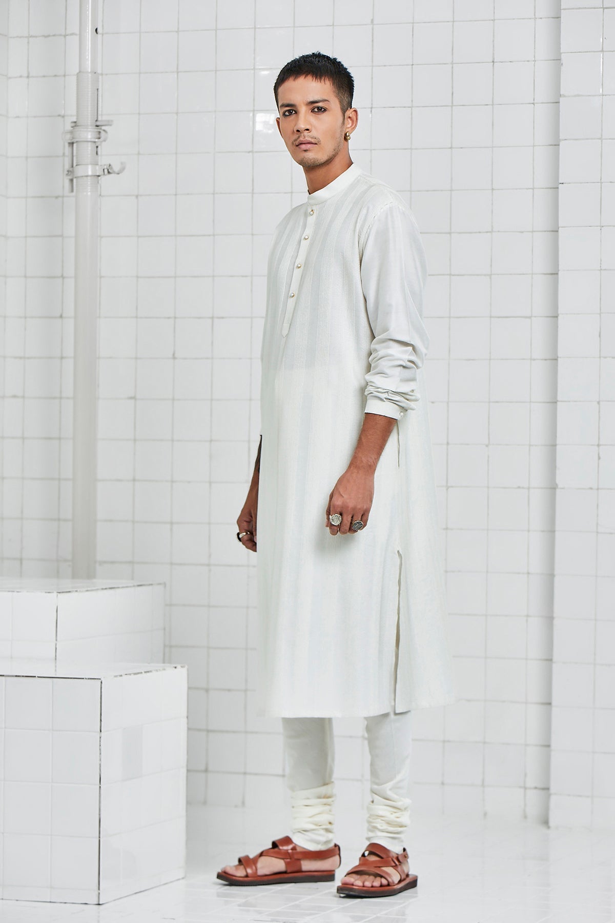 Laxmana Pintuck Quilting Kurta Set