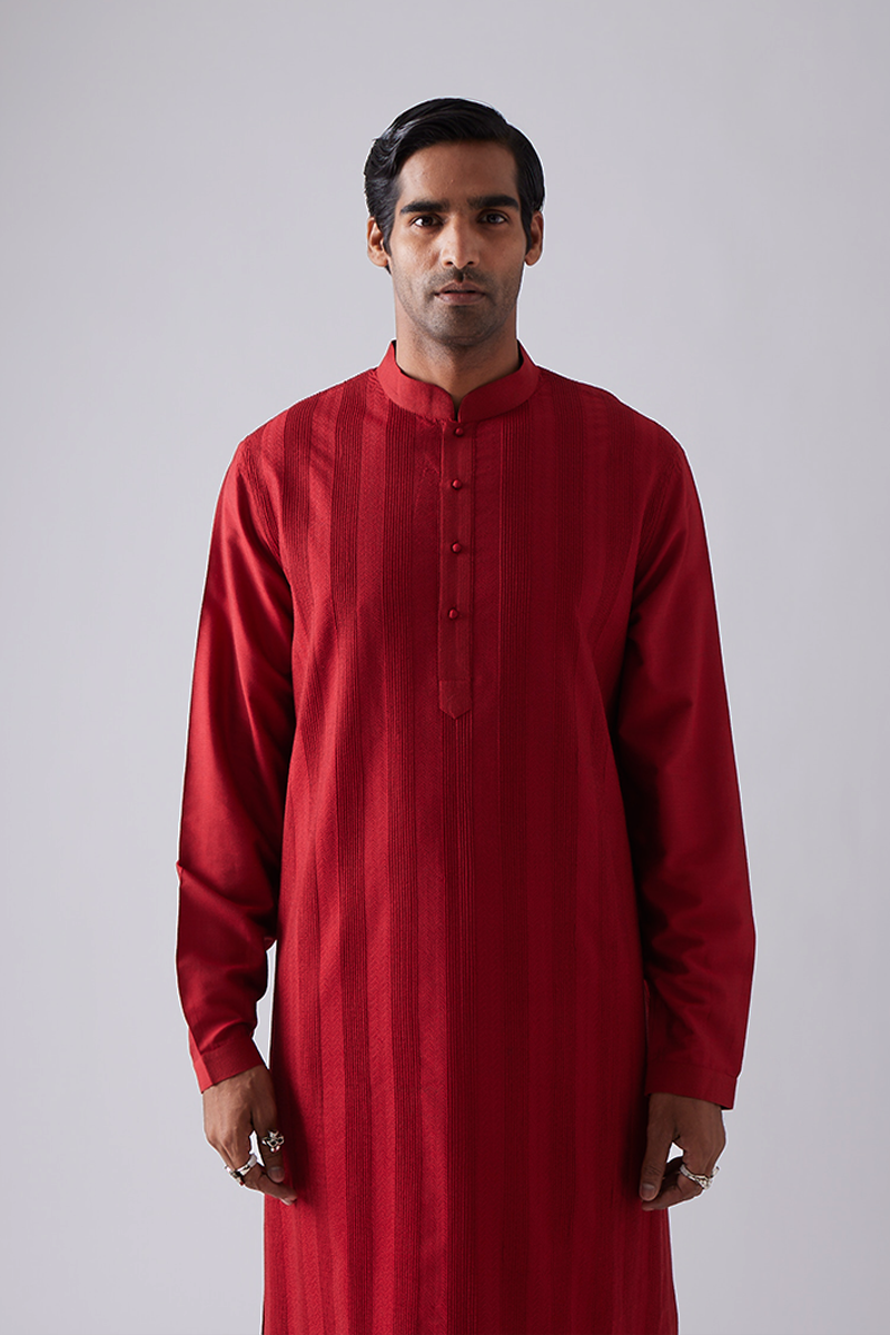 Laxmana Pintuck Quilting Kurta Set