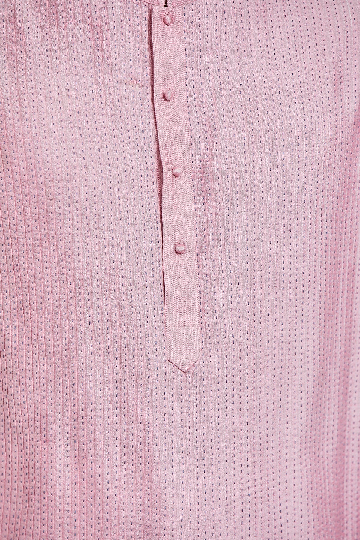 Bainsara Pintuck Kurta Set with Kantha