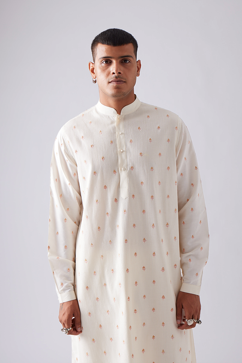 Neemla Pintuck Embroidery Kurta Set