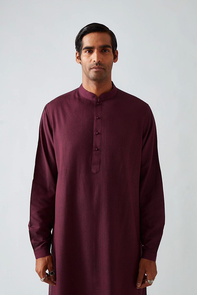 Khinsar Pintuck Kurta Set