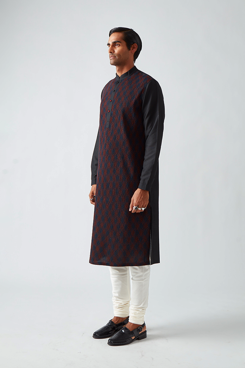 Jaitpura Pintuck Kurta Set
