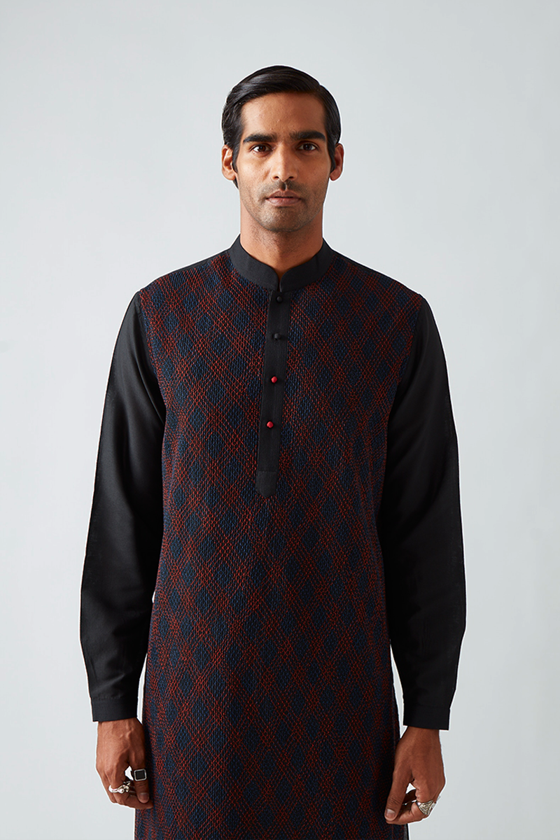 Jaitpura Pintuck Kurta Set