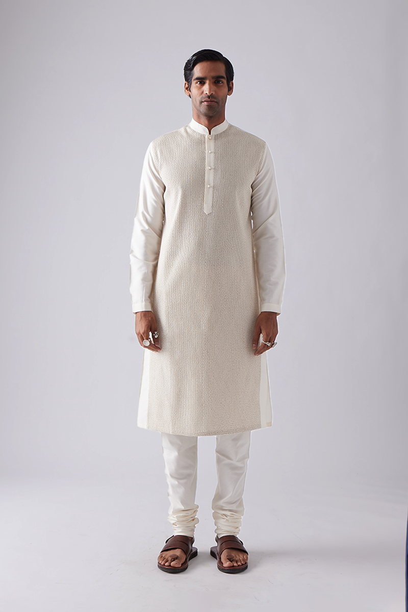 Jaitpura Pintuck Kurta Set