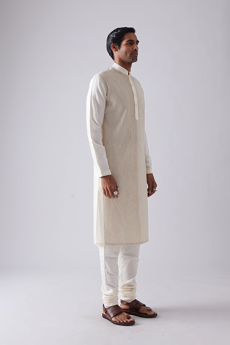 Jaitpura Pintuck Kurta Set
