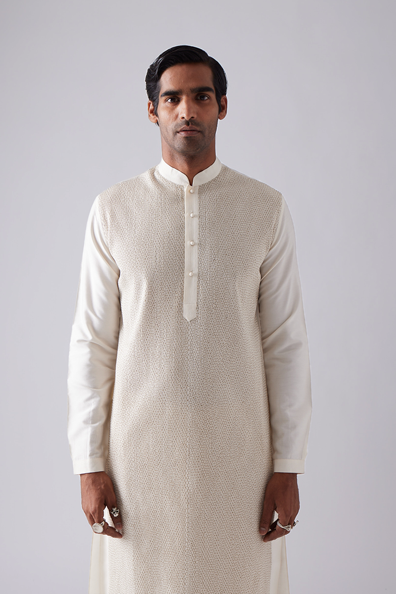 Jaitpura Pintuck Kurta Set