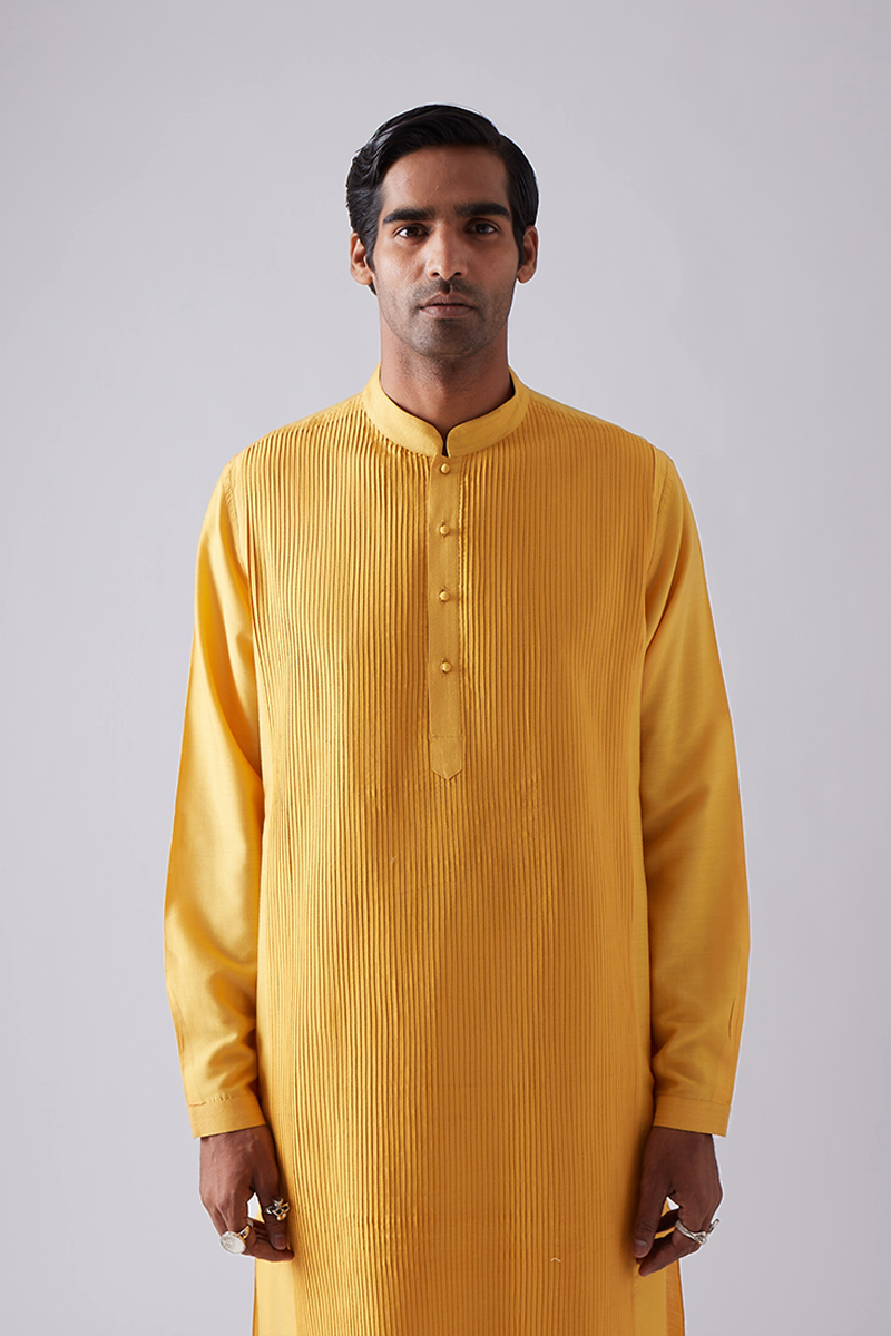Bhojyara Pintuck Kurta Set