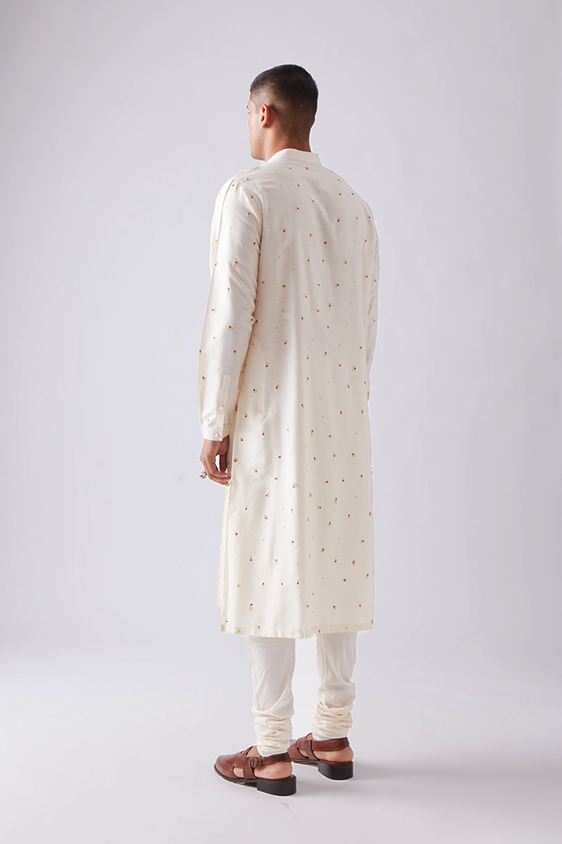 Bhomya Pintuck Kurta Set with Embroidery