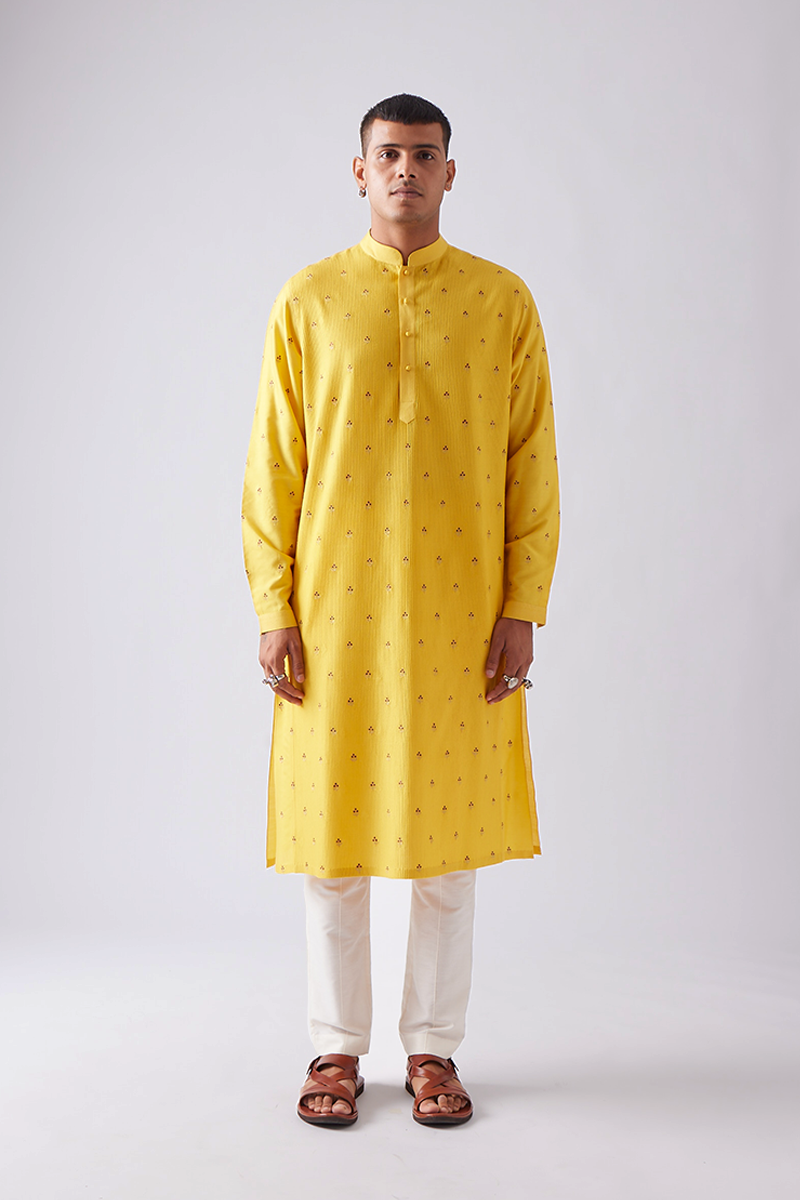Neemla Pintuck Embroidery Kurta Set