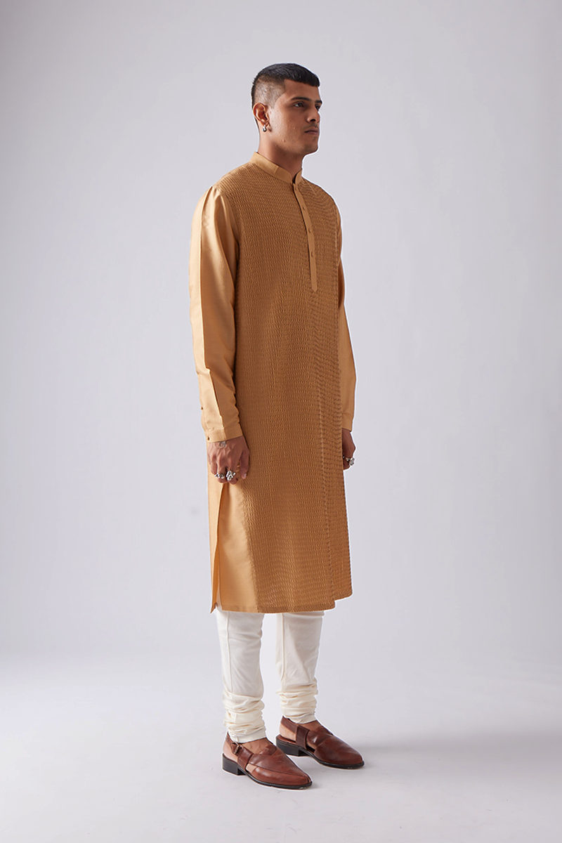 Pachewar Pintuck Kurta Set