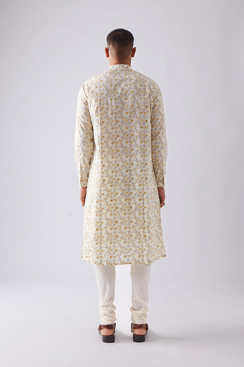 Bageecha Hand Print Kurta Set