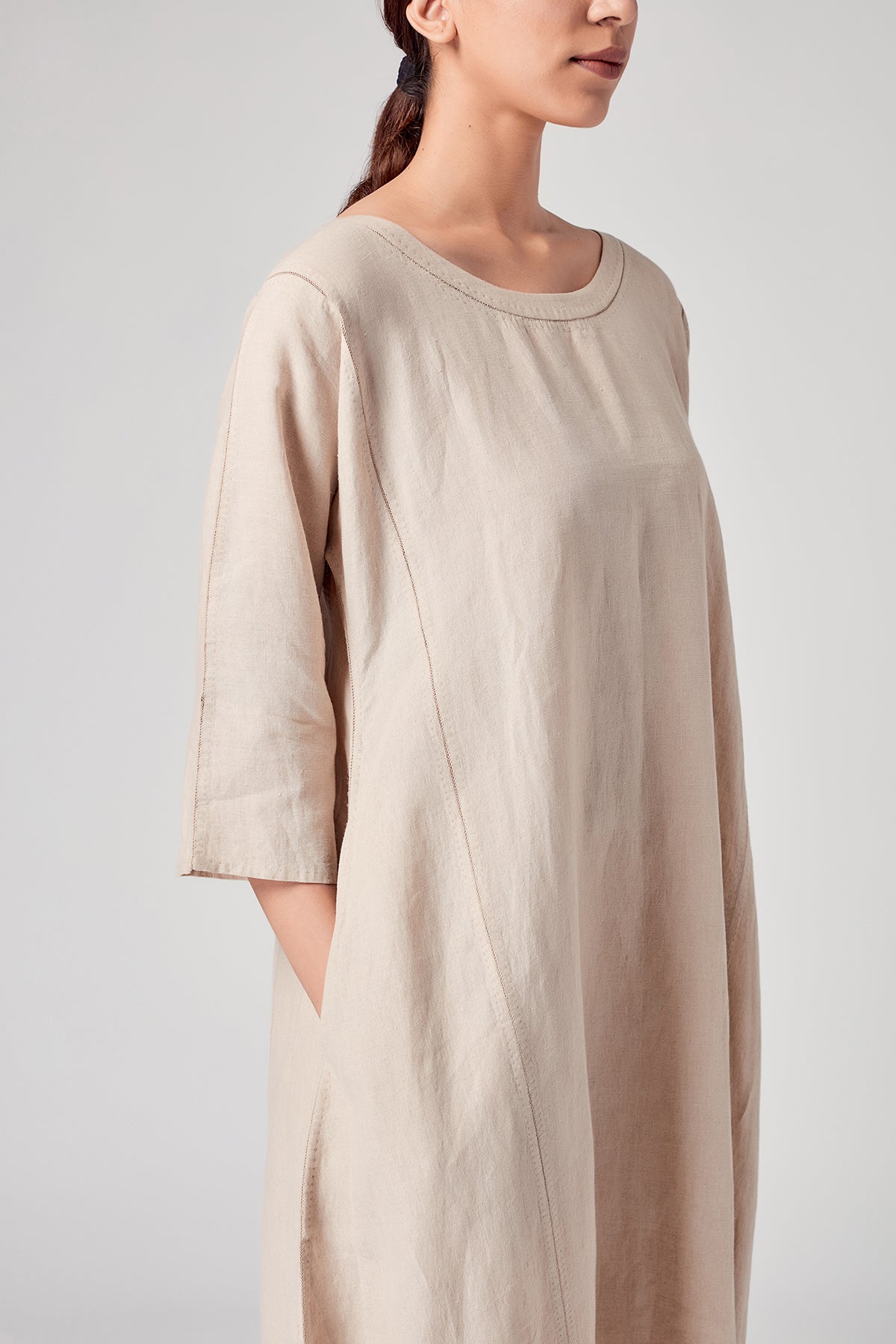 Aida Boat Neck Dress