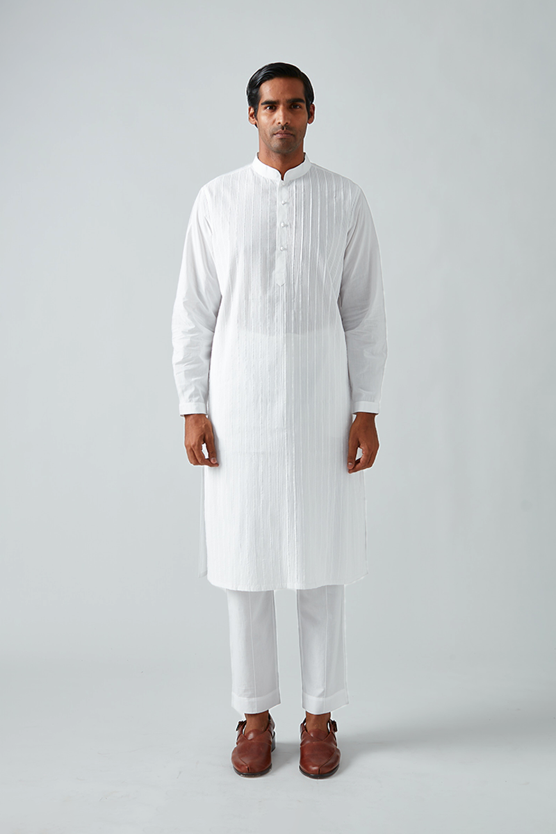 Behror Pleat Pintuck Kurta Set