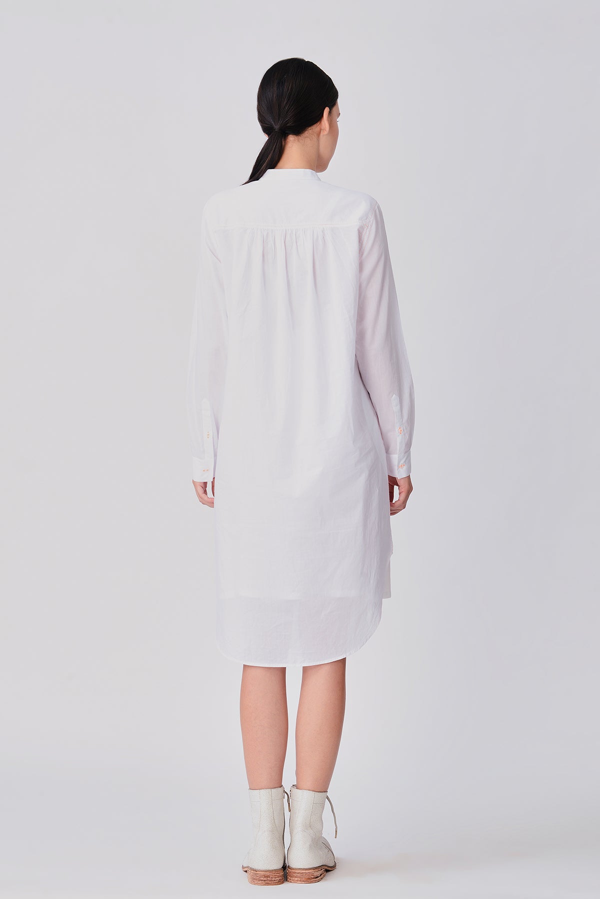 Mengi Pintuck Tunic Dress