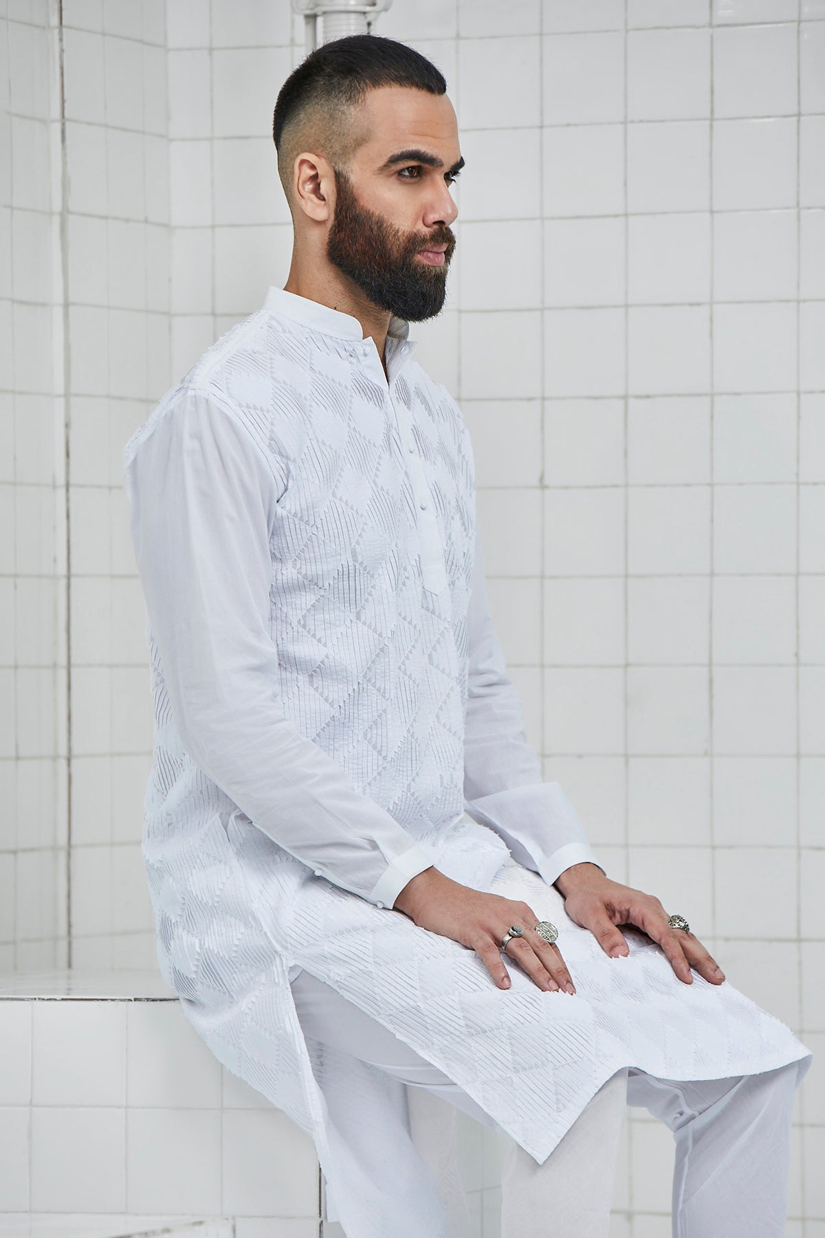 Balotra Textured Kurta Set