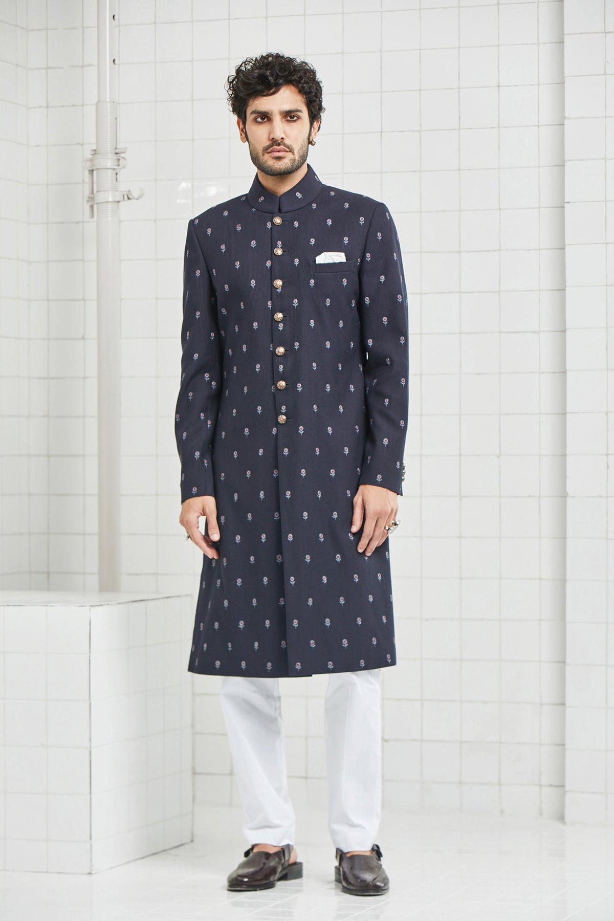 Kalwara Embroidered Sherwani