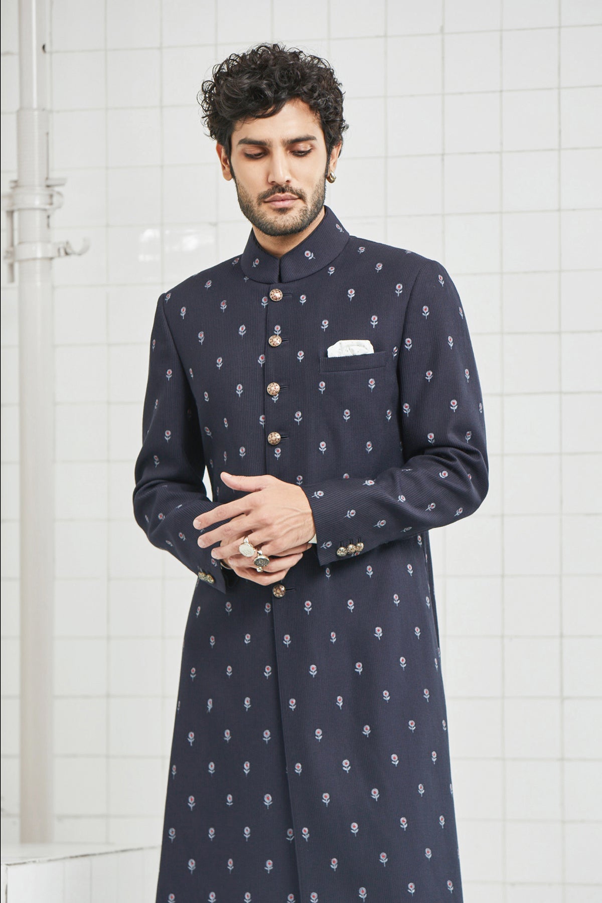 Kalwara Embroidered Sherwani