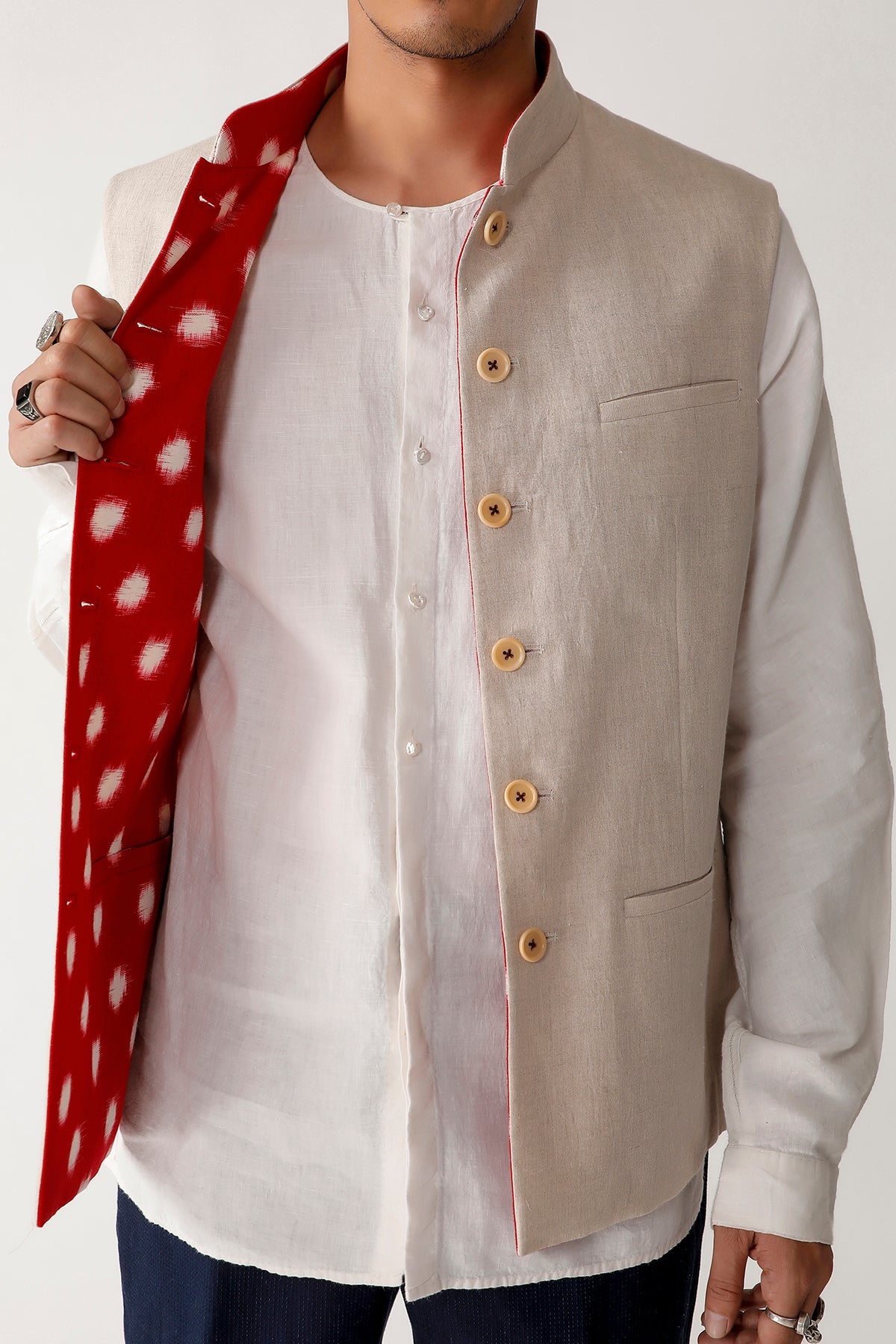 Rataura Ikat Waistcoat