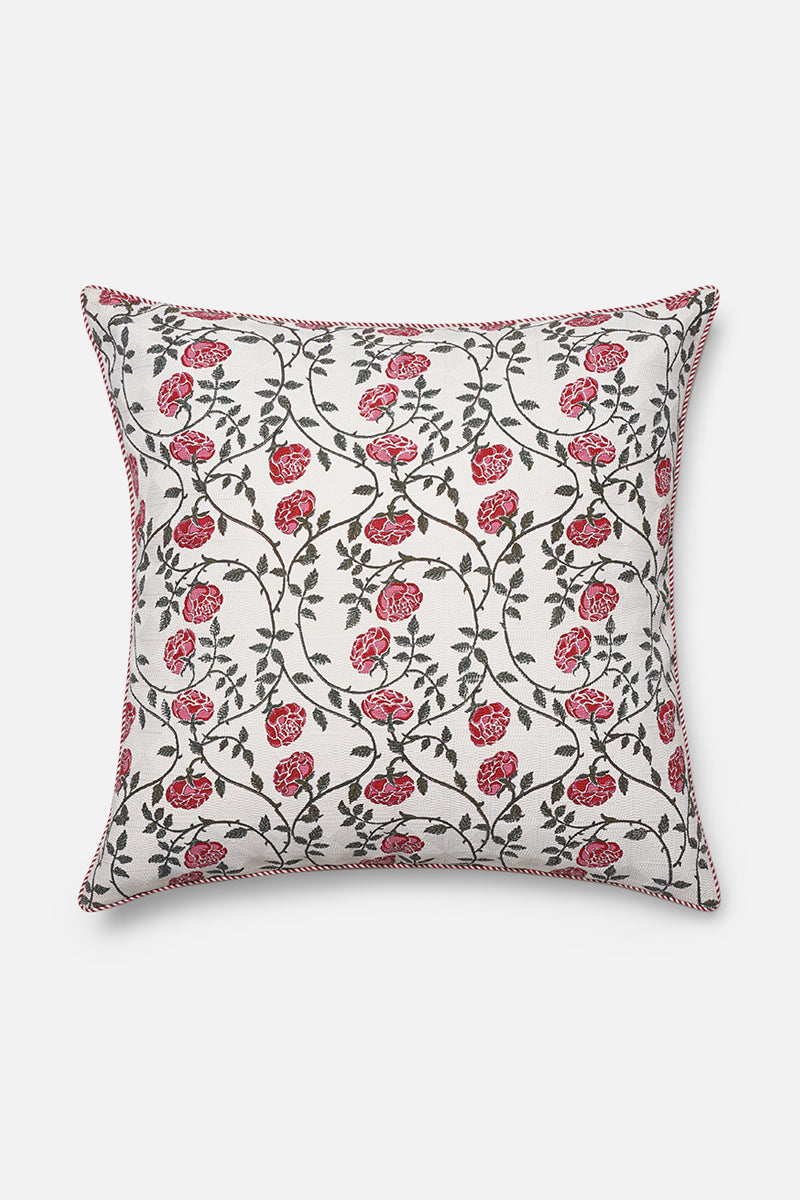 Bela Rose Jaal Hand Print Sham 26X26