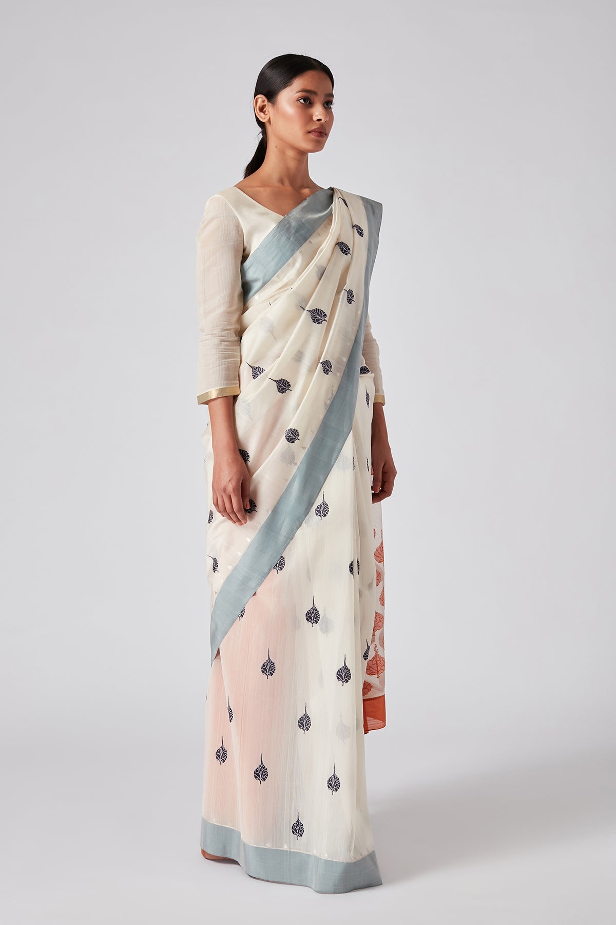 Peepal Motif Sari
