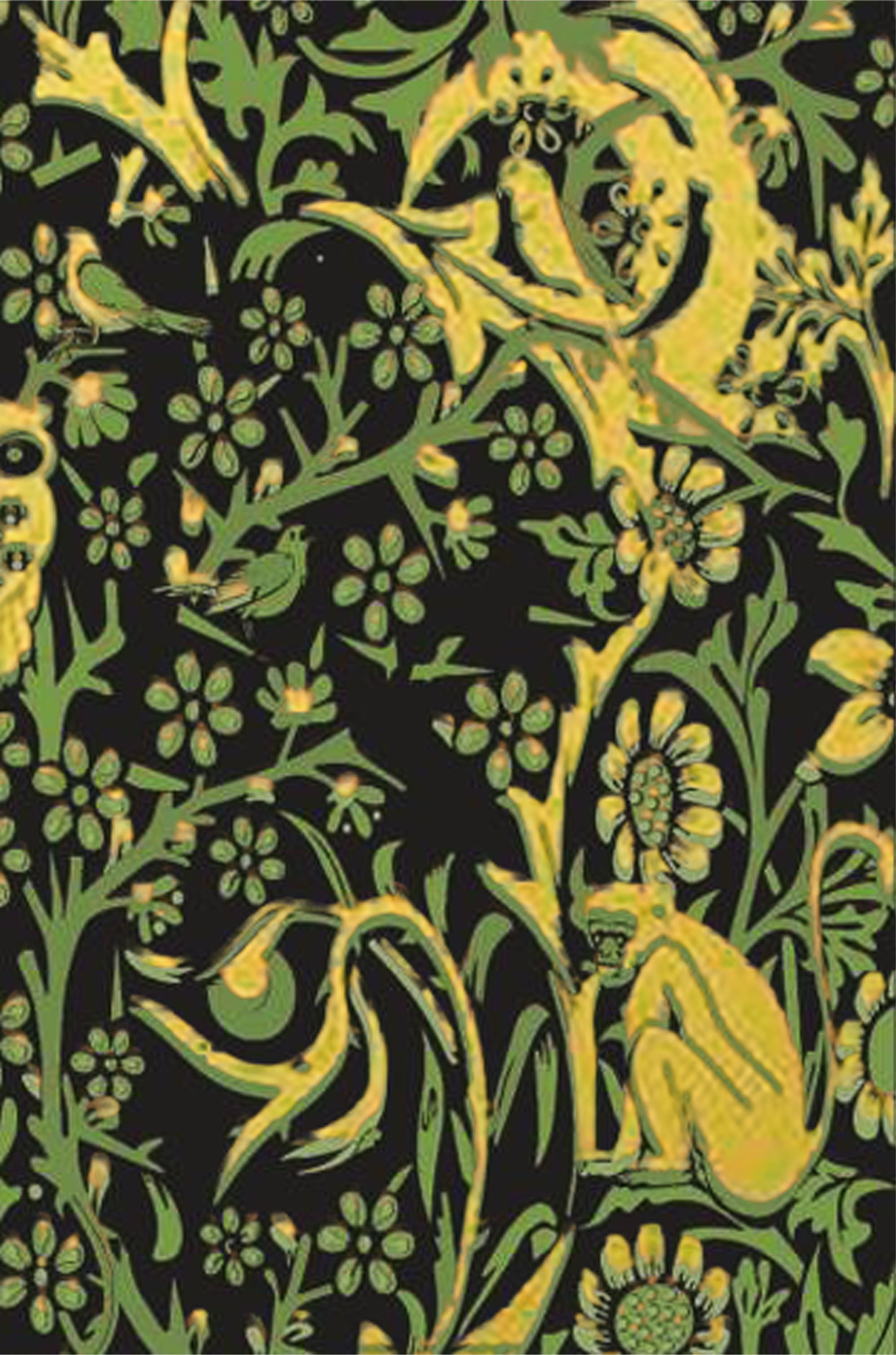 Sherkhanum Green & Gold Embossed Wall Tiles