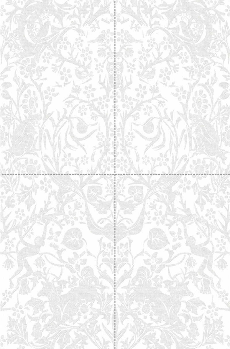 Sherkhanum White Embossed Wall Tiles