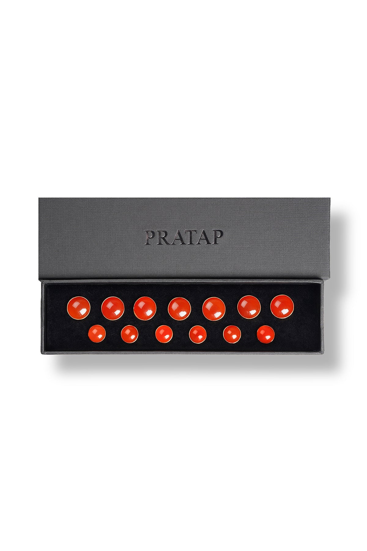 Red Dome Button Set