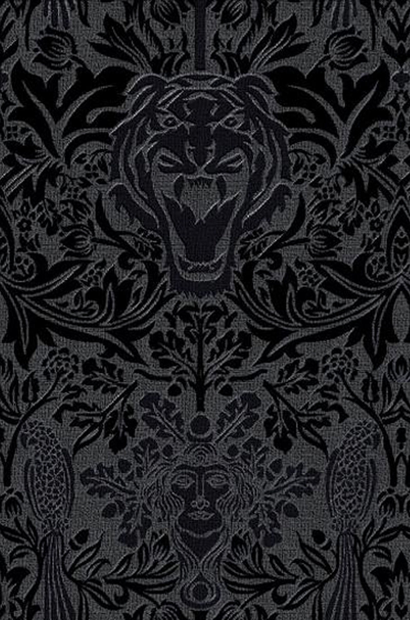Welcome to the Jungle Black Embossed Wall Tiles