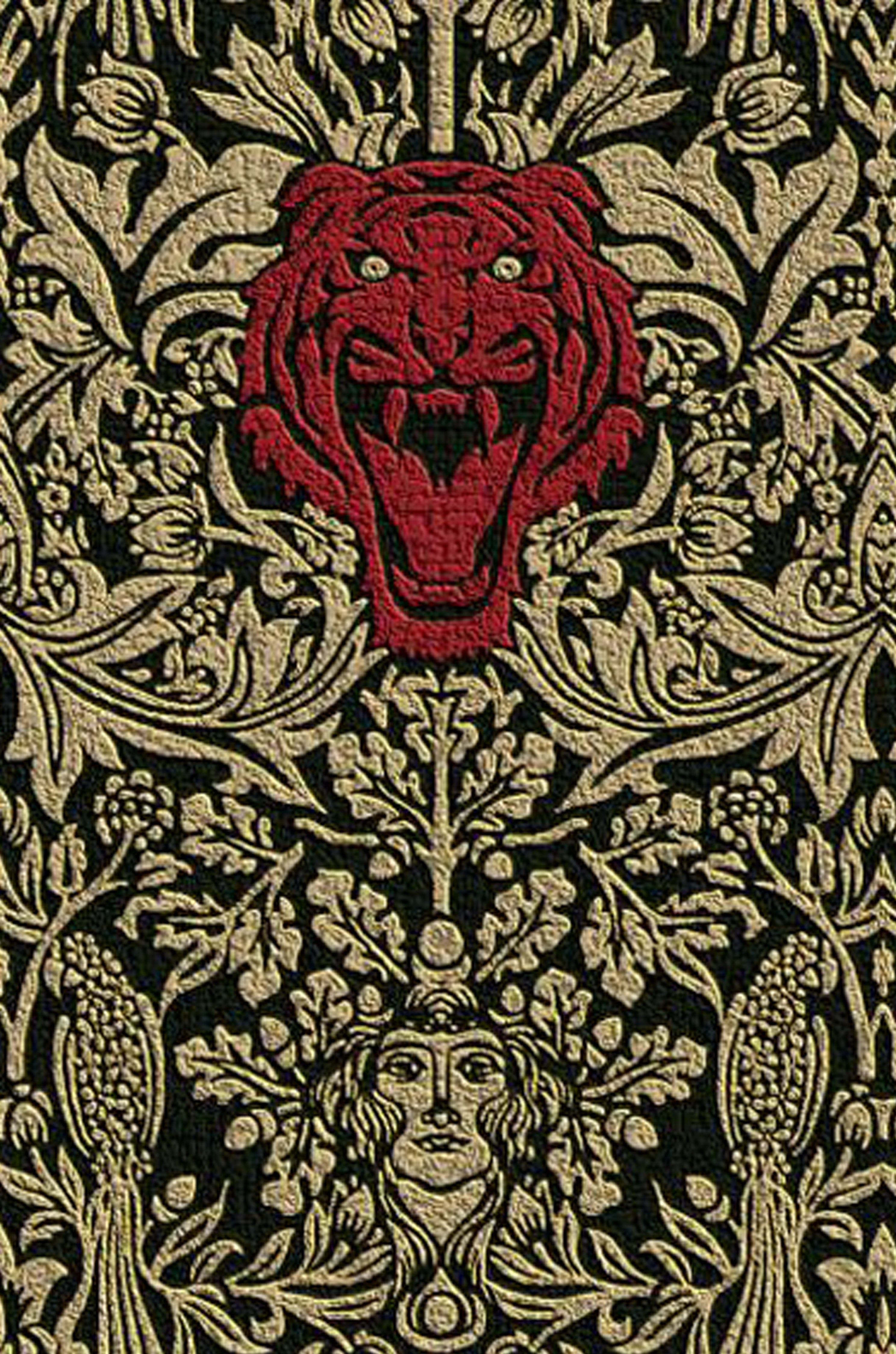 Welcome to the Jungle Gold/Red Embossed Wall Tiles